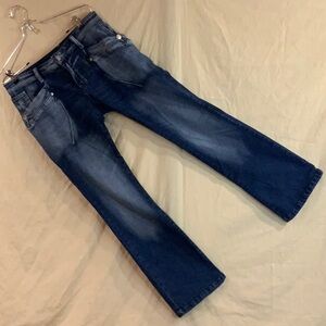Flamingo Dark Wash Blue Straight Leg Jeans